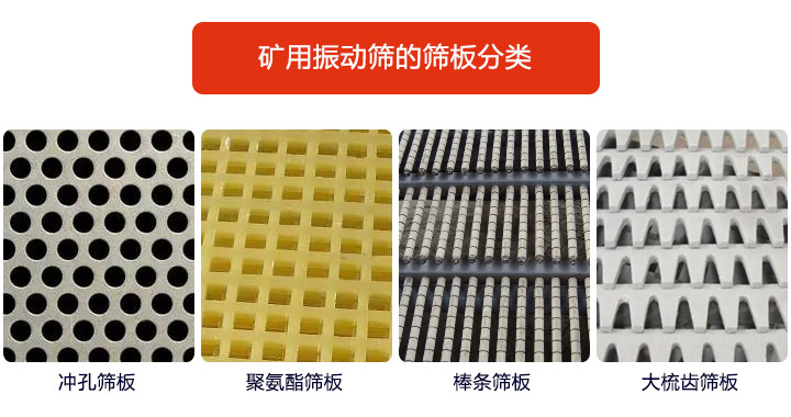 <a href='http://www.11zuzu.cn' title='振動(dòng)篩' target='_blank'>振動(dòng)篩</a>篩板種類(lèi)